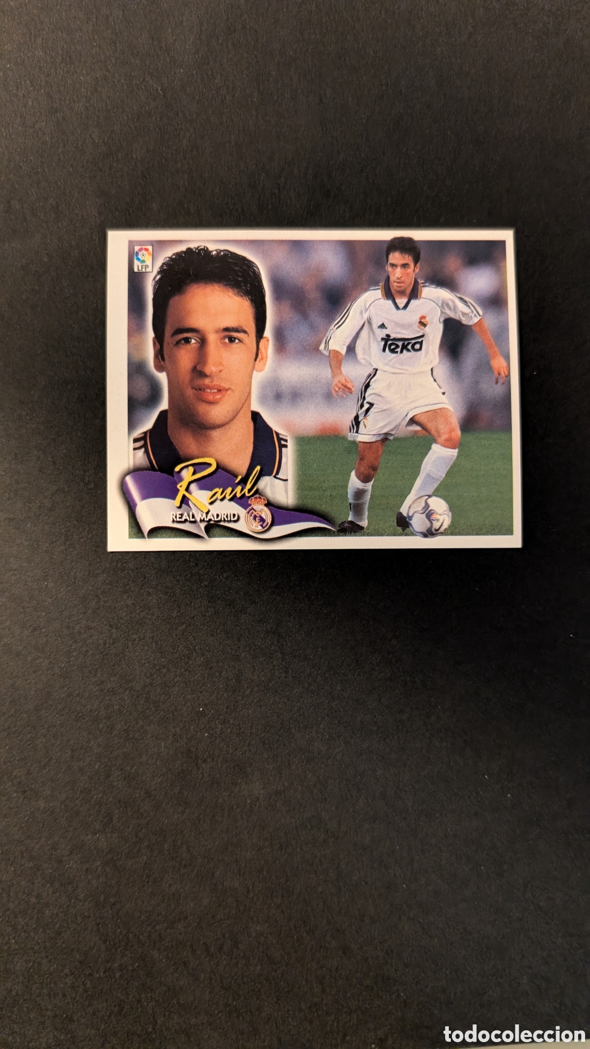 Fu&szlig;ball-Sticker: L5 RAUL REAL MADRID LIGA ESTE 2000/01 00 01 NUNCA PEGADO SIN PEGAR
