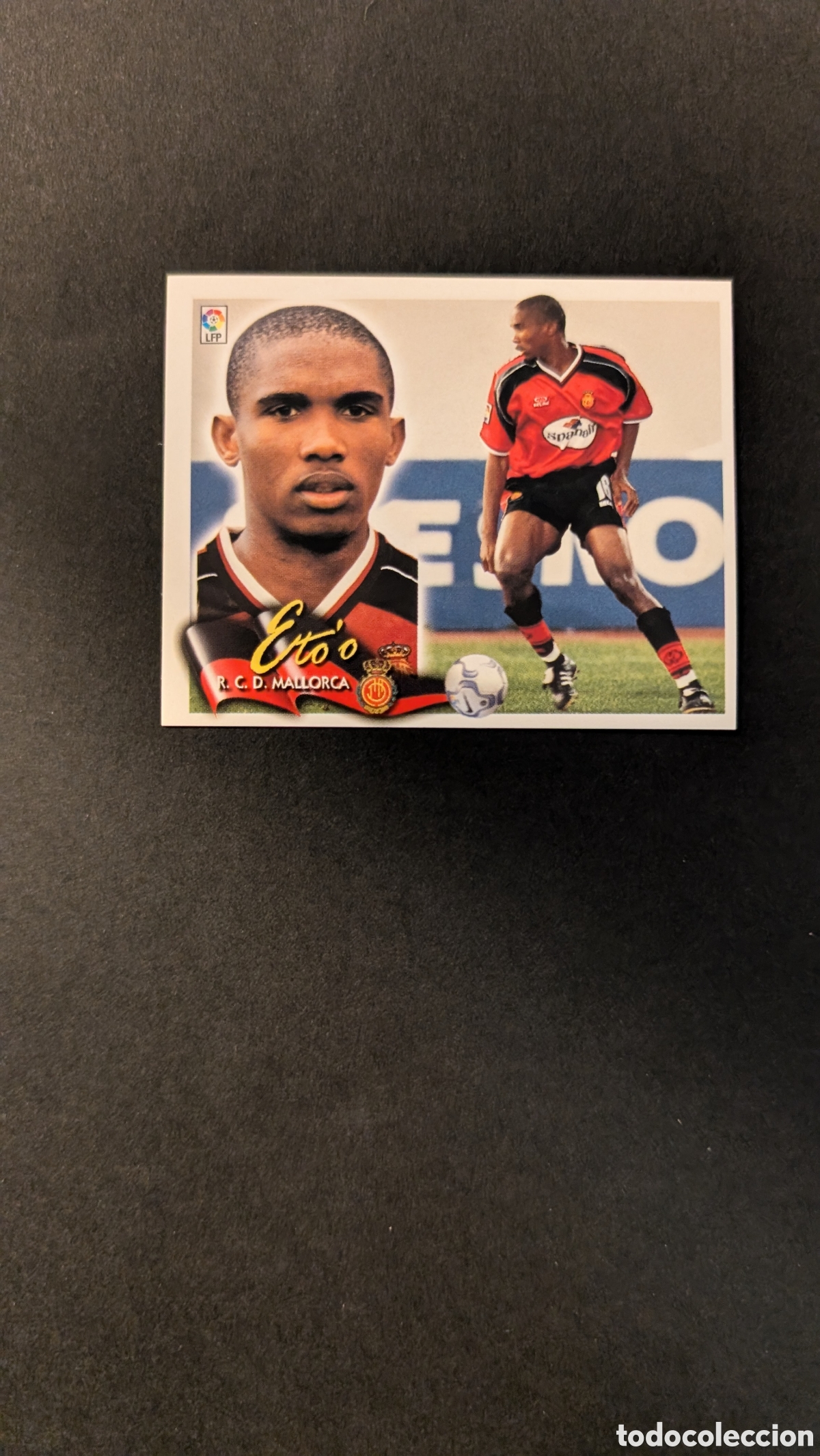 Fu&szlig;ball-Sticker: L5 ETOO ETO'O MALLORCA ROOKIE LIGA ESTE 2000/01 00 01 NUNCA PEGADO SIN PEGAR