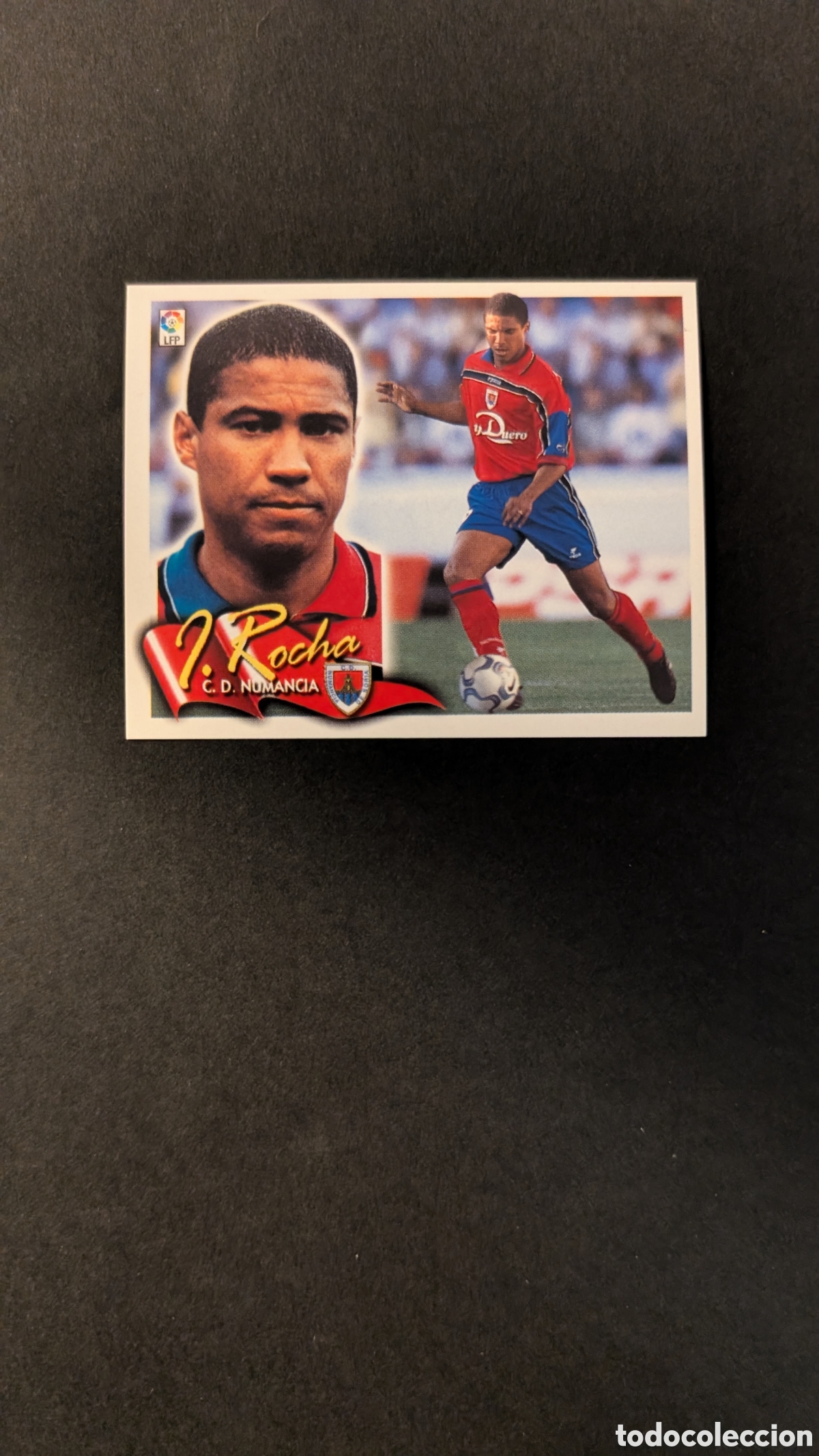 Fu&szlig;ball-Sticker: L5 IVAN ROCHA NUMANCIA BAJA LIGA ESTE 2000/01 00 01 NUNCA PEGADO SIN PEGAR