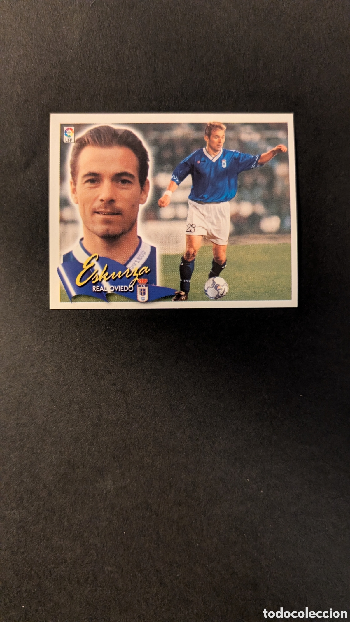 Fu&szlig;ball-Sticker: L5 ESKURZA OVIEDO BAJA LIGA ESTE 2000/01 00 01 NUNCA PEGADO SIN PEGAR