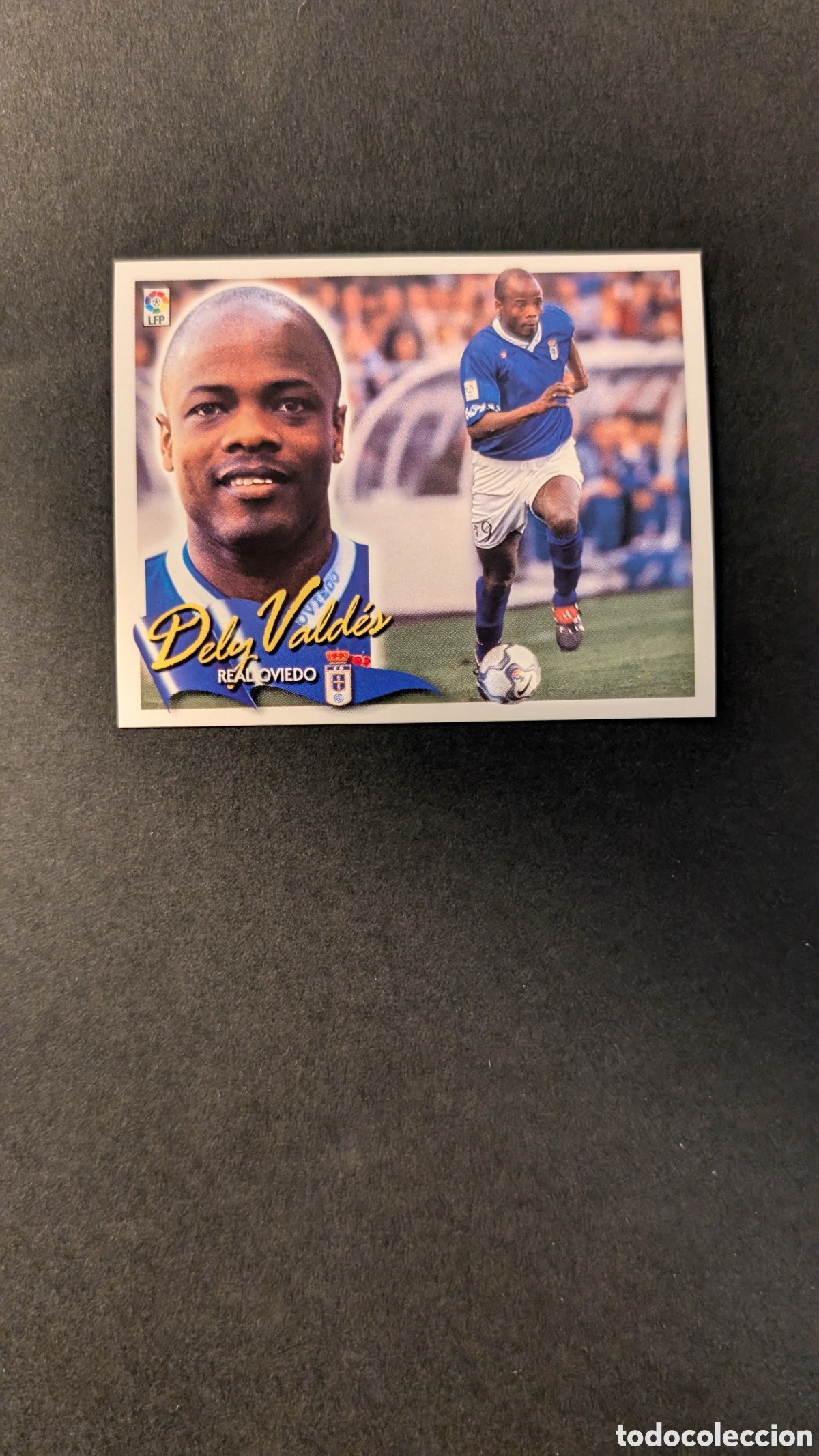 Fu&szlig;ball-Sticker: L5 DELY VALDES OVIEDO BAJA LIGA ESTE 2000/01 00 01 NUNCA PEGADO SIN PEGAR