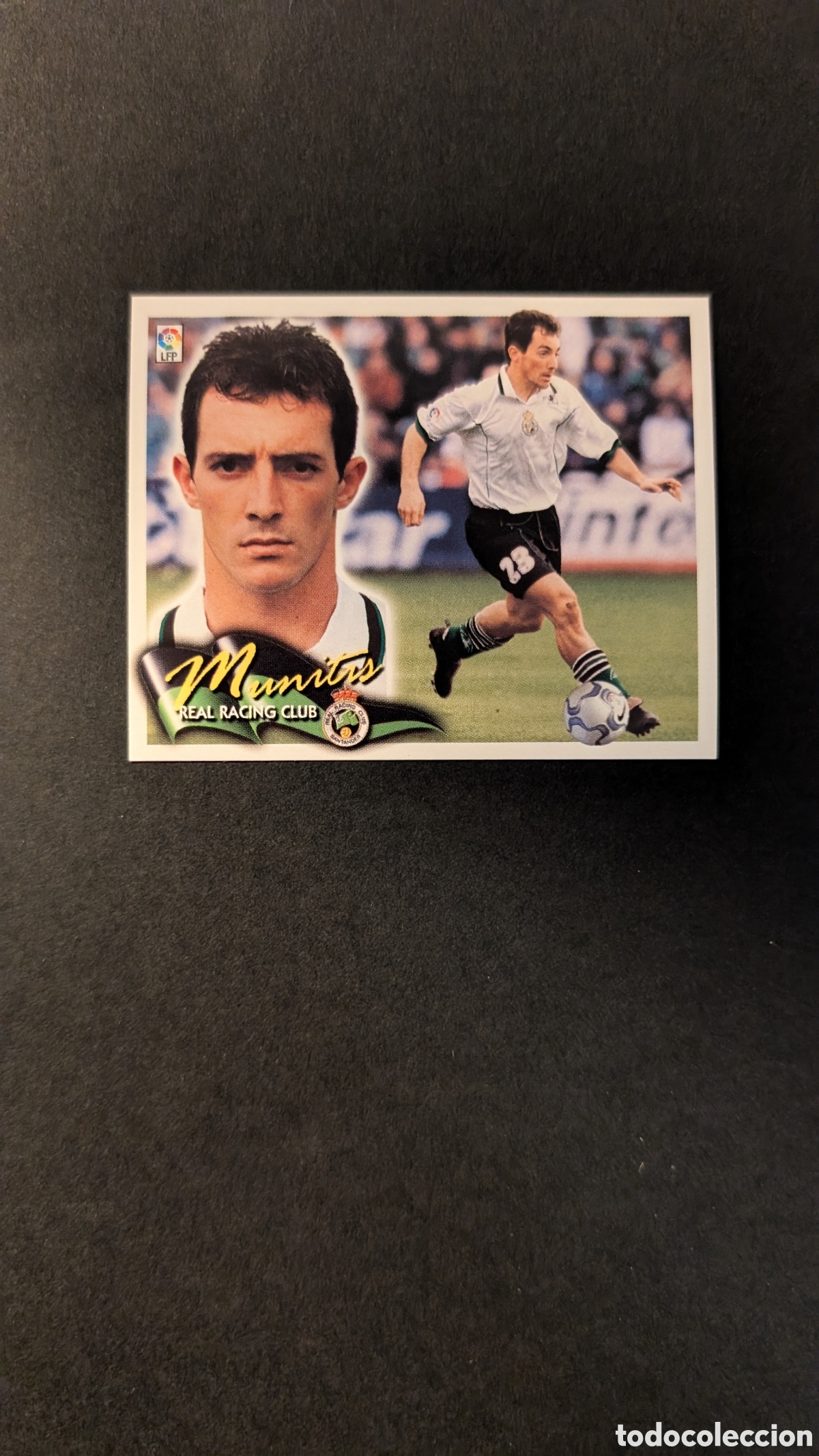 Fu&szlig;ball-Sticker: L5 MUNITIS RACING SANTANDER BAJA LIGA ESTE 2000/01 00 01 NUNCA PEGADO SIN PEGAR