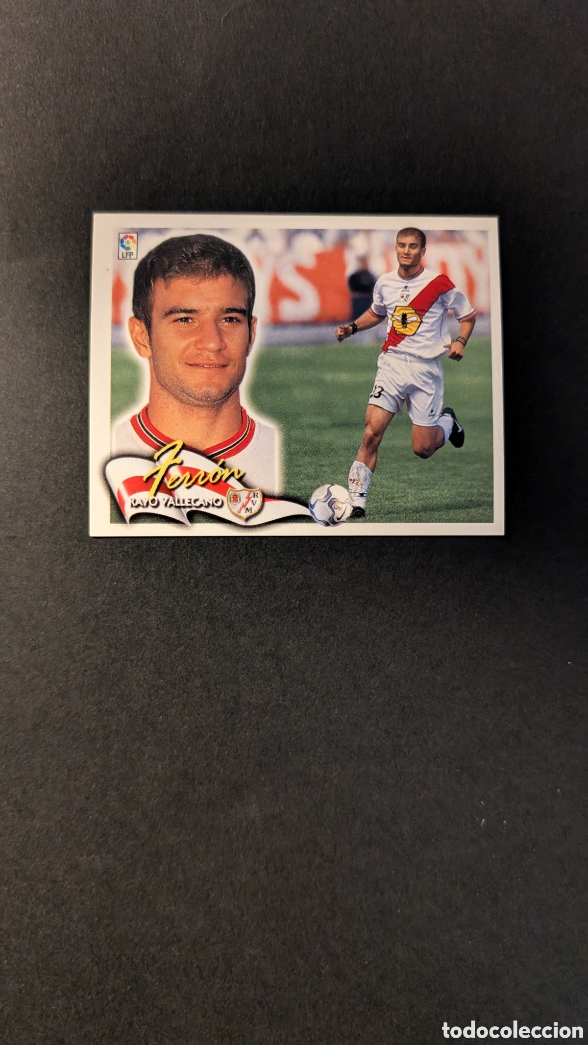 Cartes &agrave; collectionner de Football: L5 FERRON BAJA RAYO VALLECANO LIGA ESTE 2000/01 00 01 NUNCA PEGADO SIN PEGAR