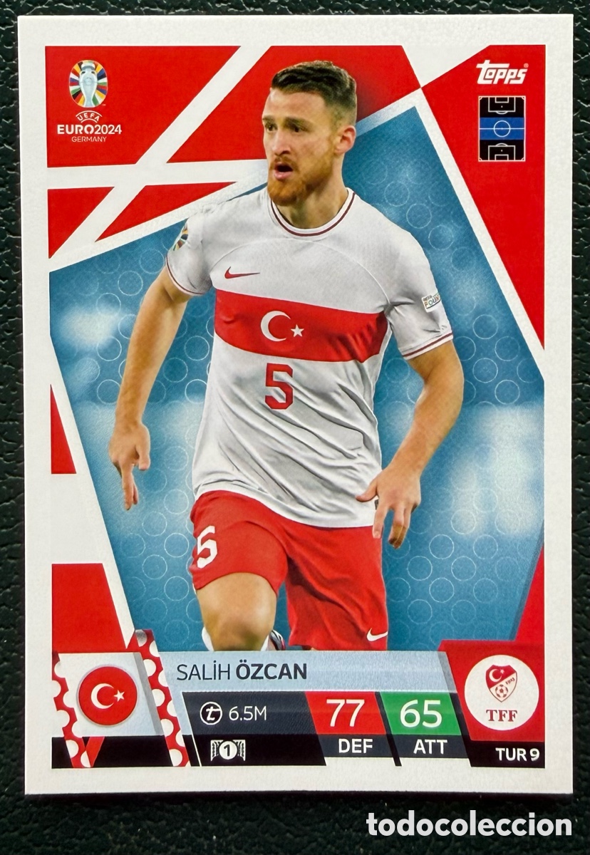 Figurine di Calcio: TUR 9 SALIH OZCAN TURQUIA FICHAS ALBUM TOPPS UEFA EURO 2024 MATCH ATTAX