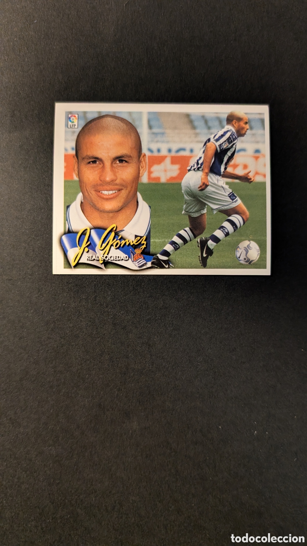 Cartes &agrave; collectionner de Football: L5 JUAN GOMEZ BAJA REAL SOCIEDAD LIGA ESTE 2000/01 00 01 NUNCA PEGADO SIN PEGAR