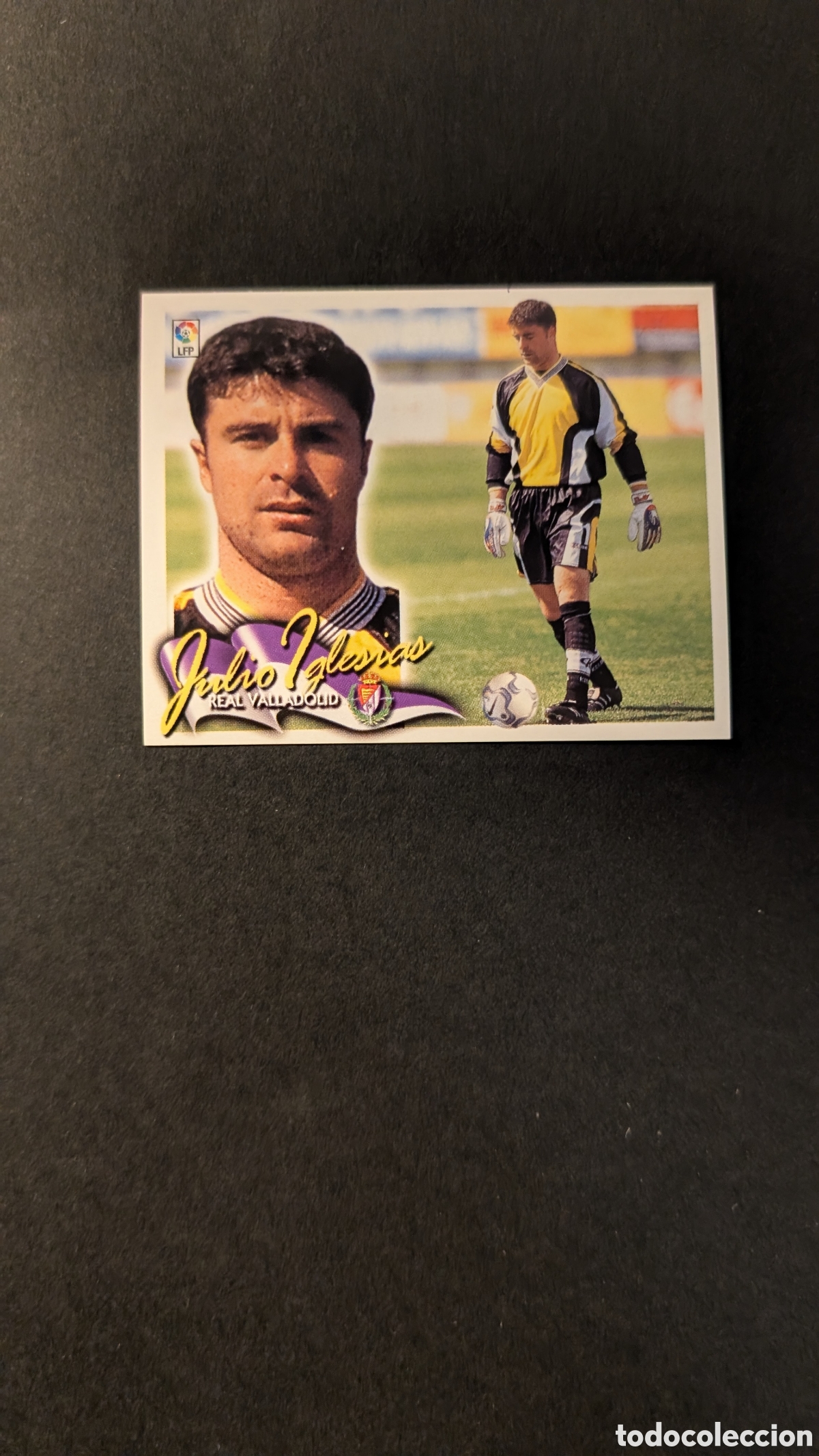 Cartes &agrave; collectionner de Football: L5 JULIO IGLESIAS VALLADOLID BAJA LIGA ESTE 2000/01 00 01 NUNCA PEGADO SIN PEGAR