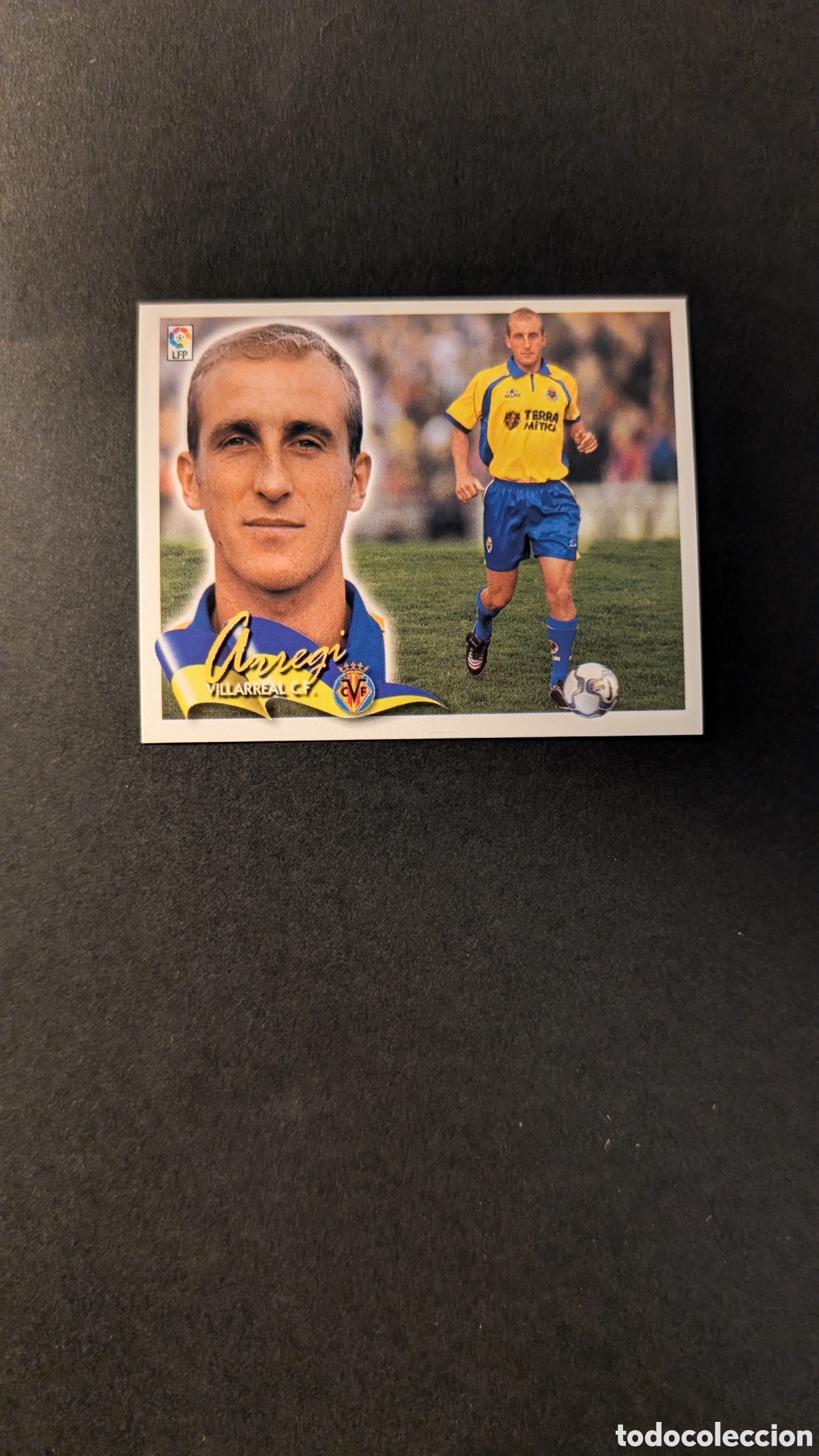 Cartes &agrave; collectionner de Football: L5 ARREGI VILLARREAL BAJA LIGA ESTE 2000/01 00 01 NUNCA PEGADO SIN PEGAR