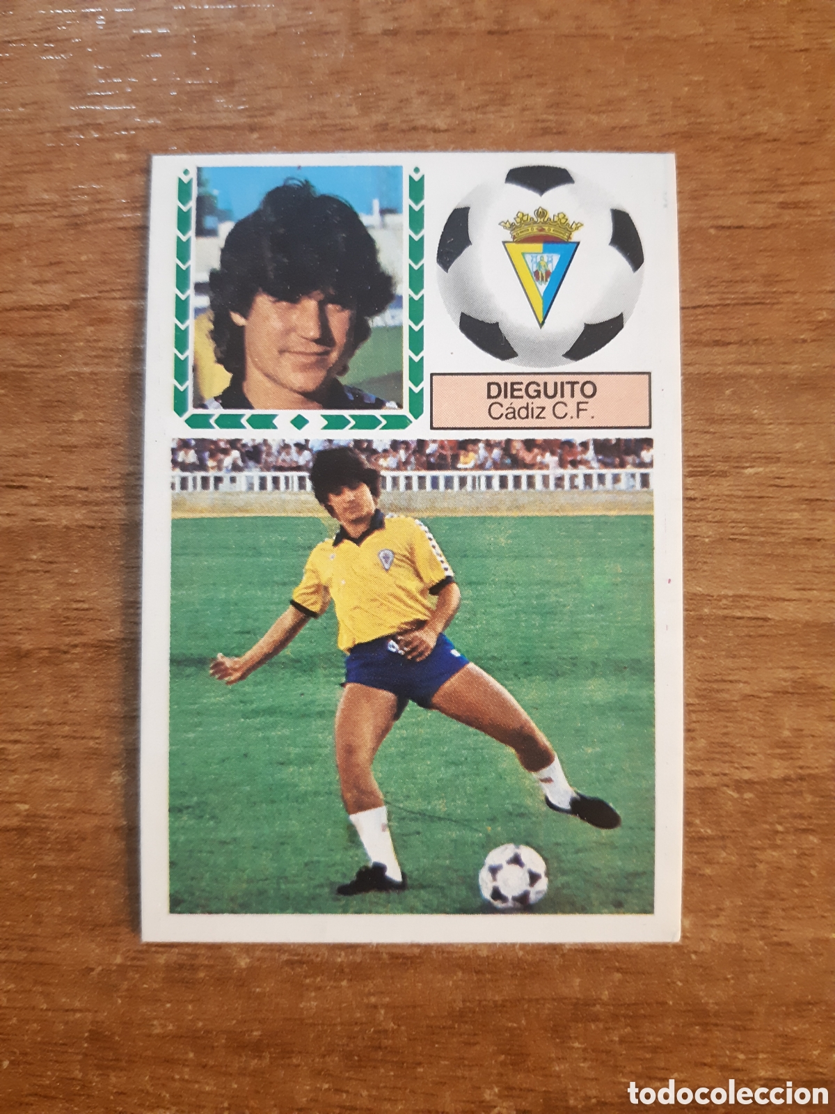 Cromos de F&uacute;tbol: Coloca Dieguito (C&aacute;diz) versi&oacute;n Meyba Liga 83-84 ESTE. Nunca pegado