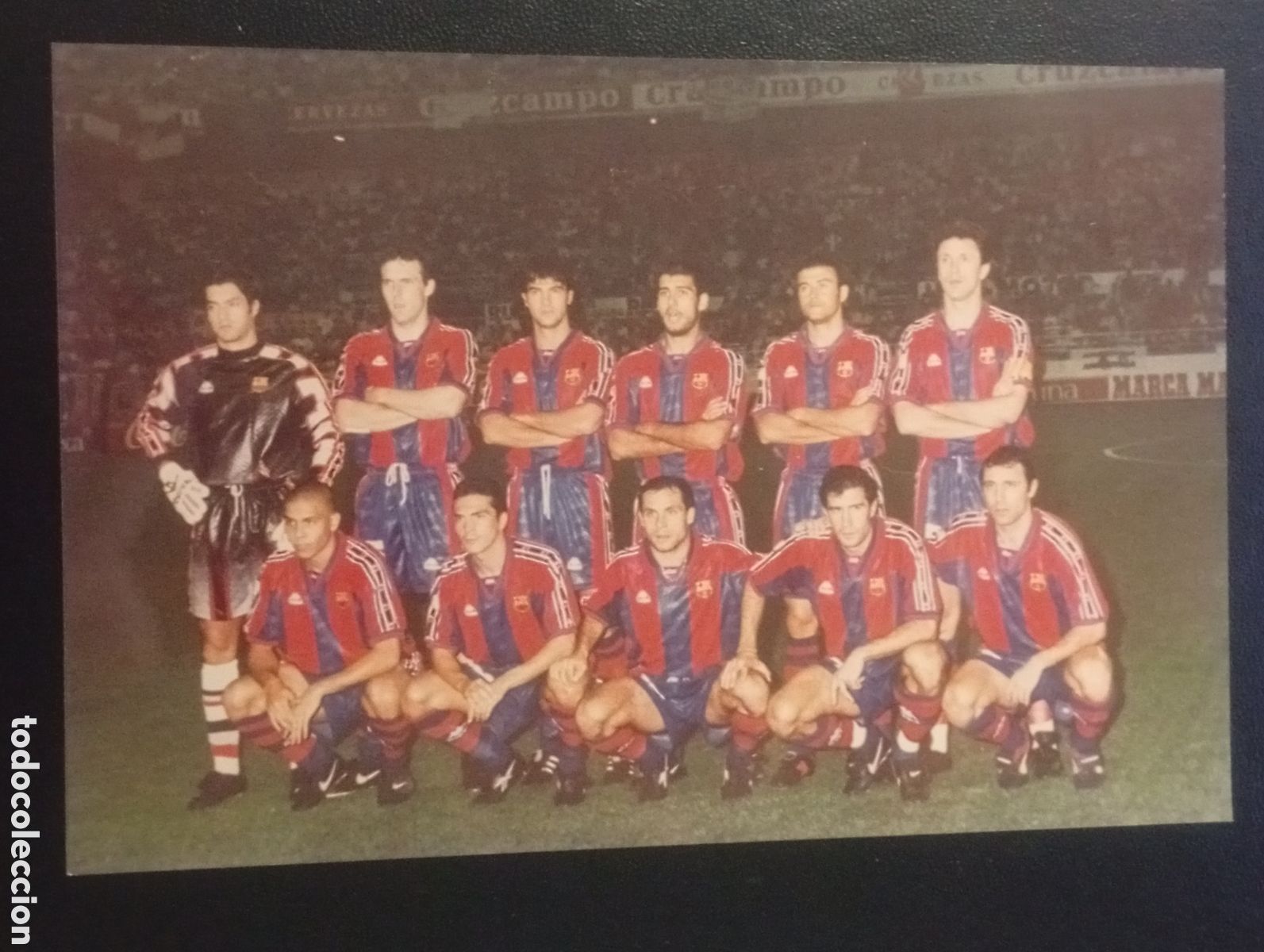 Cromos de F&uacute;tbol: foto kodak EQUIPO PLANTILLA FUTBOL CLUB BARCELONA A&Ntilde;OS 90 FOTOGRAF&Iacute;A no CARD TOPPS PANINI MUNDICROMO