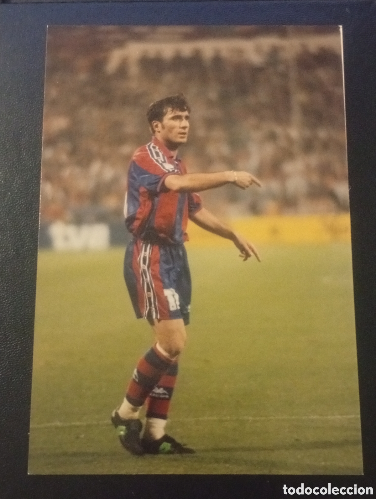 Cromos de F&uacute;tbol: foto kodak HAGI BARCELONA A&Ntilde;OS 90 FOTOGRAF&Iacute;A no CARDS TOPPS PANINI MUNDICROMO RUMAN&Iacute;A