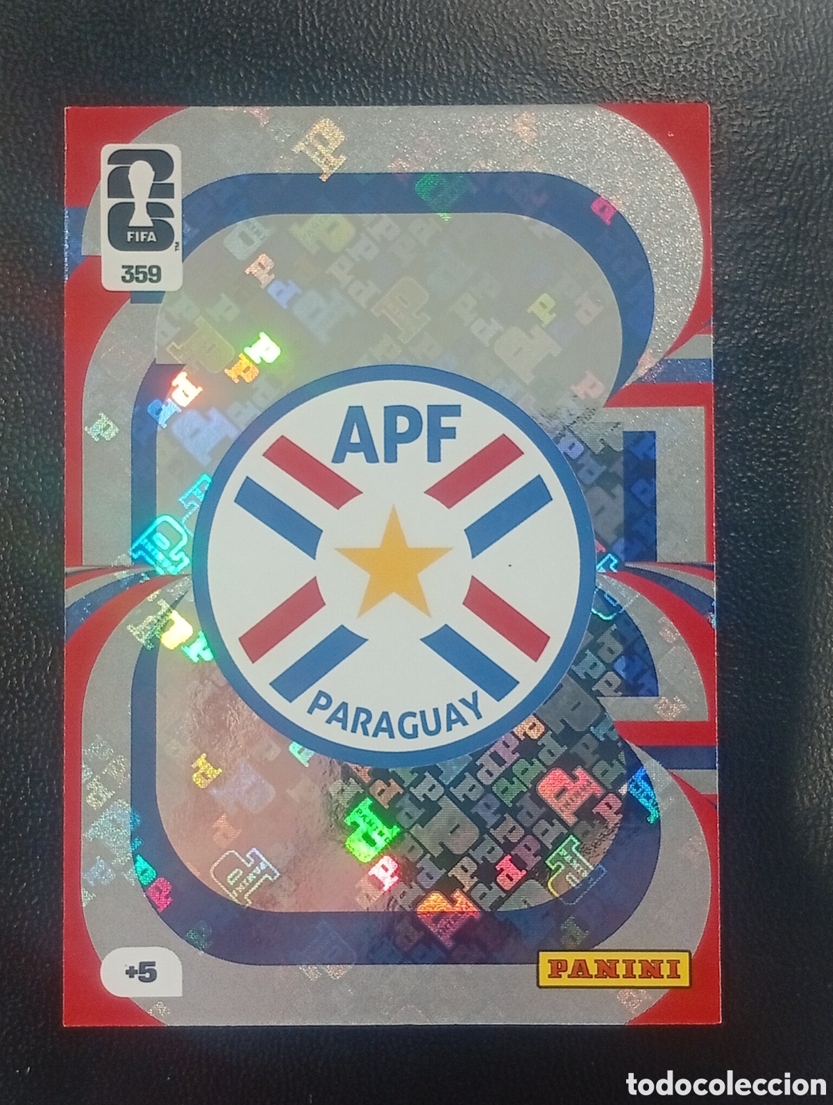 Cromos de F&uacute;tbol: 359 escudo logo PARAGUAY PANINI ADRENALYN MUNDIAL WORLD CUP 2026 CROMOS CARDS TOPPS USA MEX
