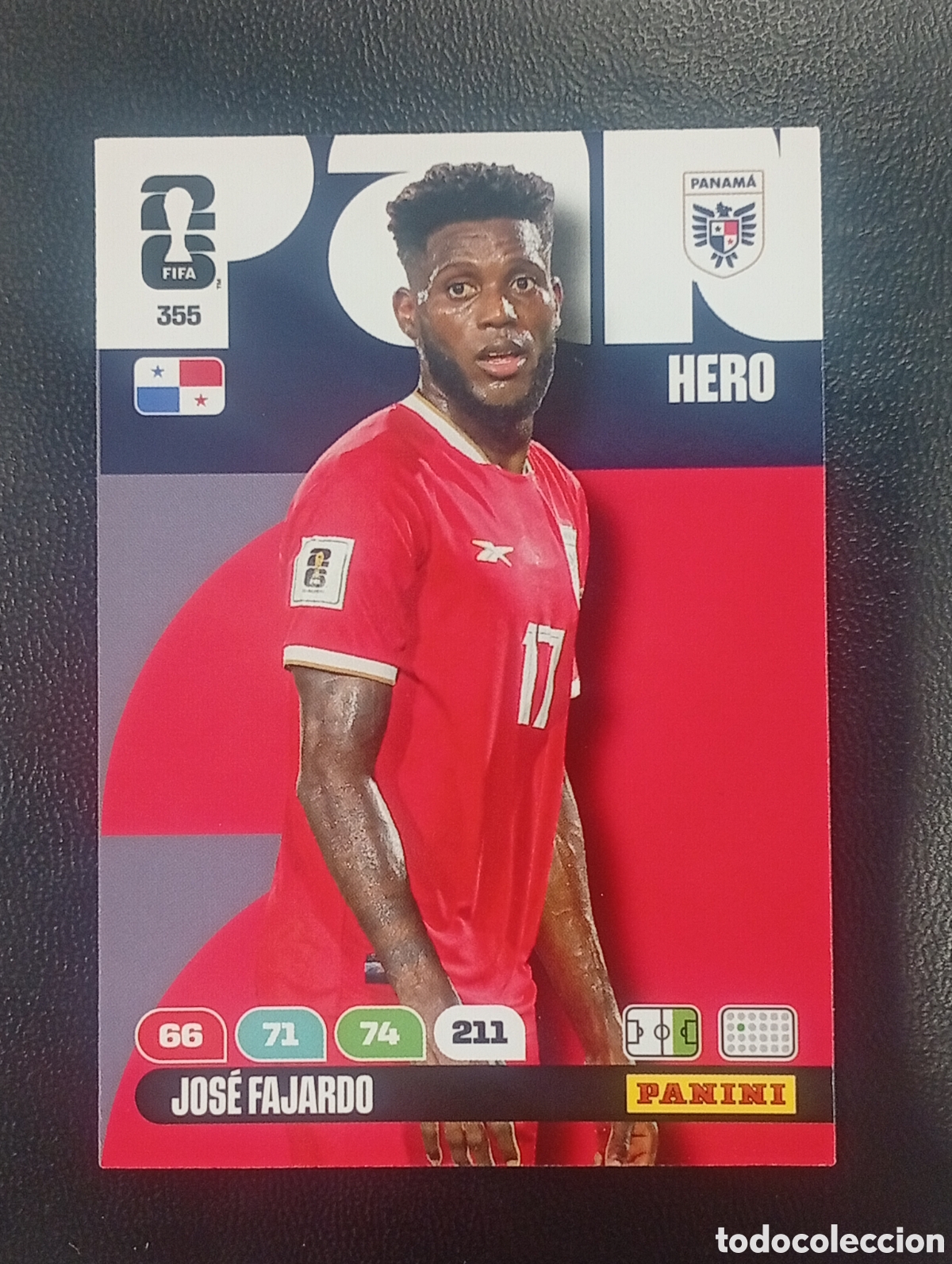 Cromos de F&uacute;tbol: 355 JOSE FAJARDO PANAMA PANINI ADRENALYN MUNDIAL WORLD CUP 2026 CROMOS CARDS TOPPS USA MEX