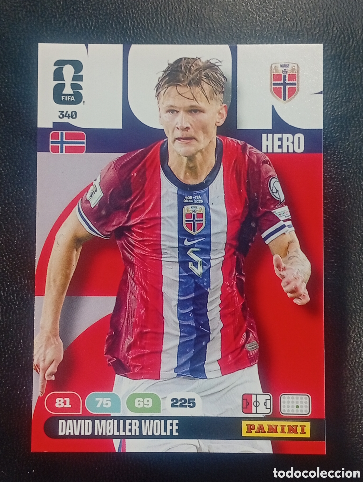 Cromos de F&uacute;tbol: 340 MOLLER WOLFE NORUEGA NORWEY PANINI ADRENALYN MUNDIAL WORLD CUP 2026 CROMOS CARDS TOPPS USA MEX