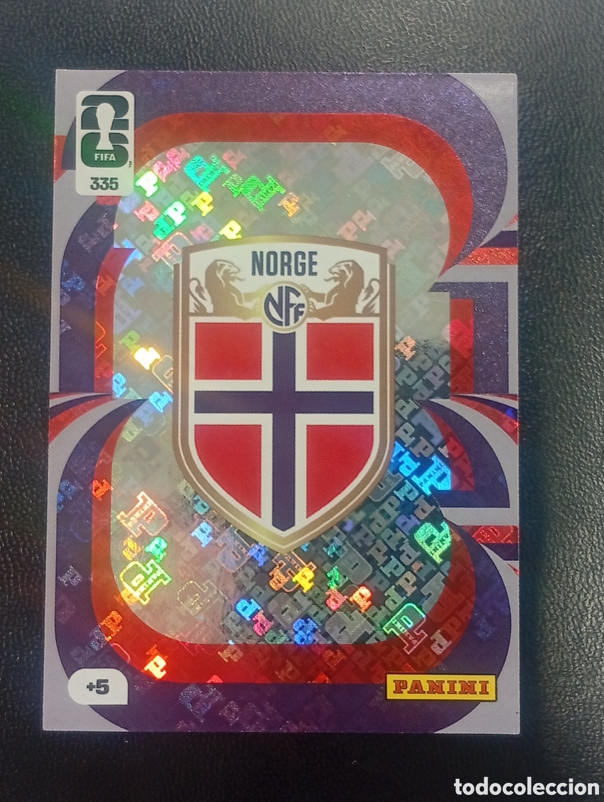 Cromos de F&uacute;tbol: 335 escudo logo NORUEGA NORWEY PANINI ADRENALYN MUNDIAL WORLD CUP 2026 CROMOS CARDS TOPPS USA MEX