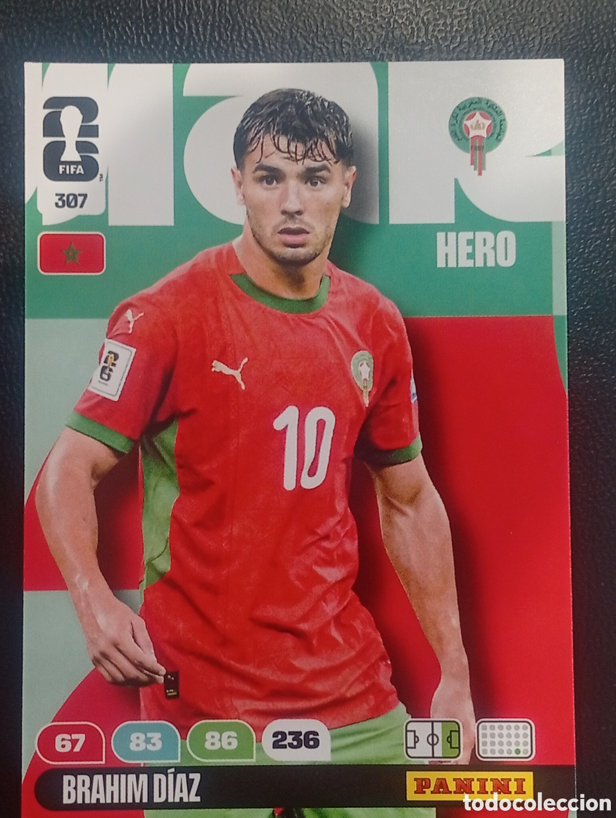 Cromos de F&uacute;tbol: 307 BRAHIM DIAZ MARRUECOS PANINI ADRENALYN MUNDIAL WORLD CUP 2026 CROMOS CARDS TOPPS USA MEX