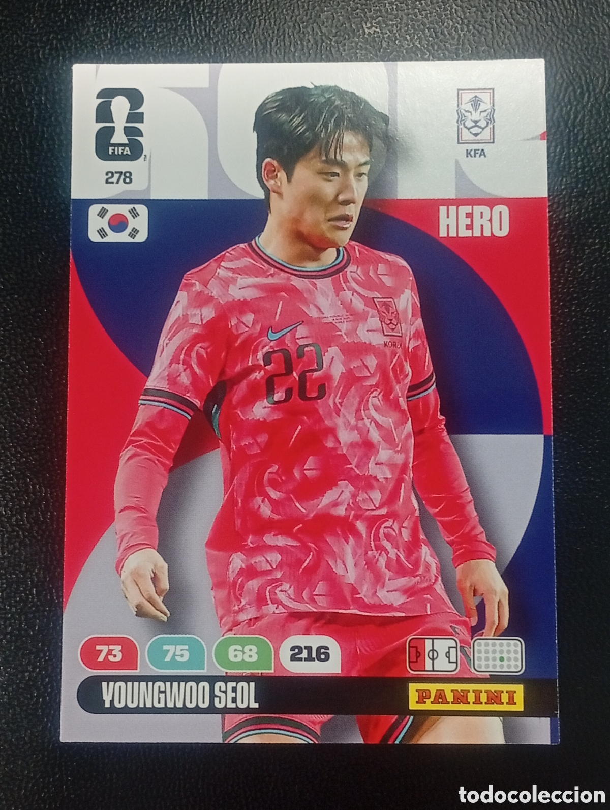 Cromos de F&uacute;tbol: 278 YOUNG WOO SEOL COREA SUR PANINI ADRENALYN MUNDIAL WORLD CUP 2026 CROMOS CARDS TOPPS USA MEX