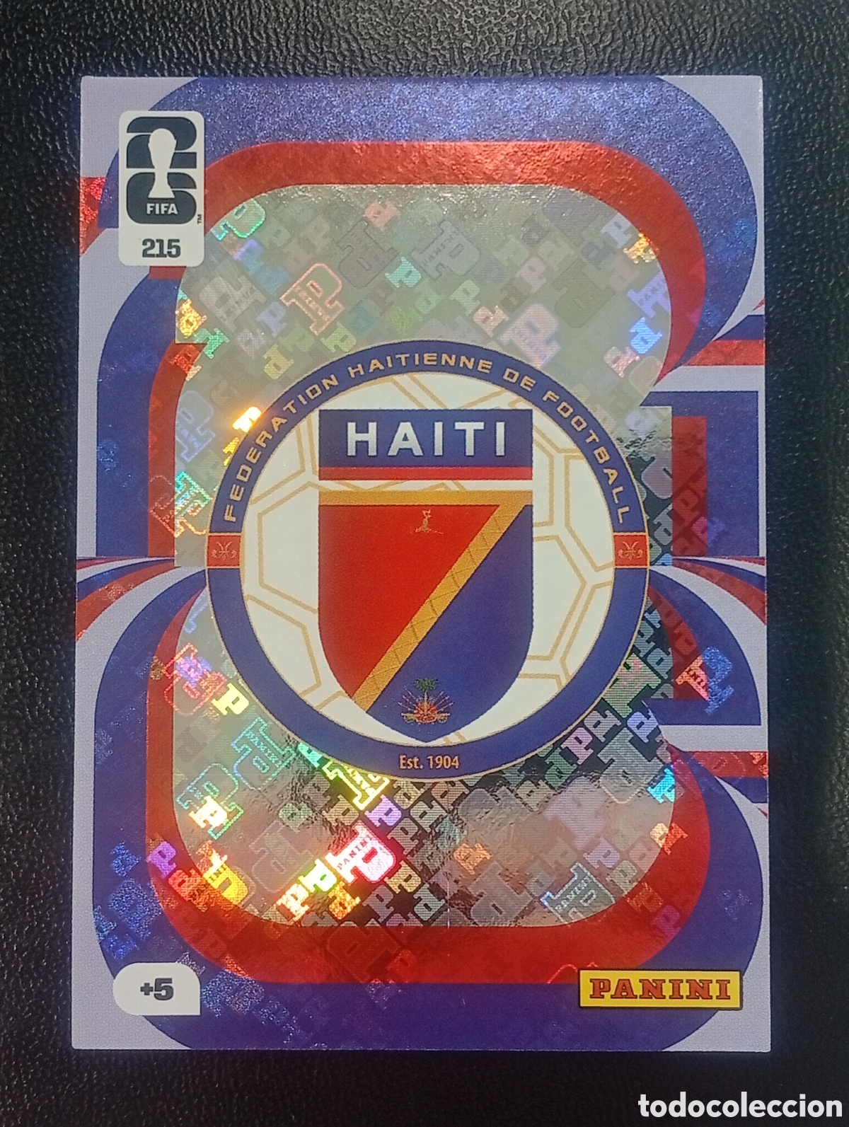 Cromos de F&uacute;tbol: 215 escudo logo HAITI PANINI ADRENALYN MUNDIAL WORLD CUP 2026 CROMOS CARDS TOPPS USA MEX