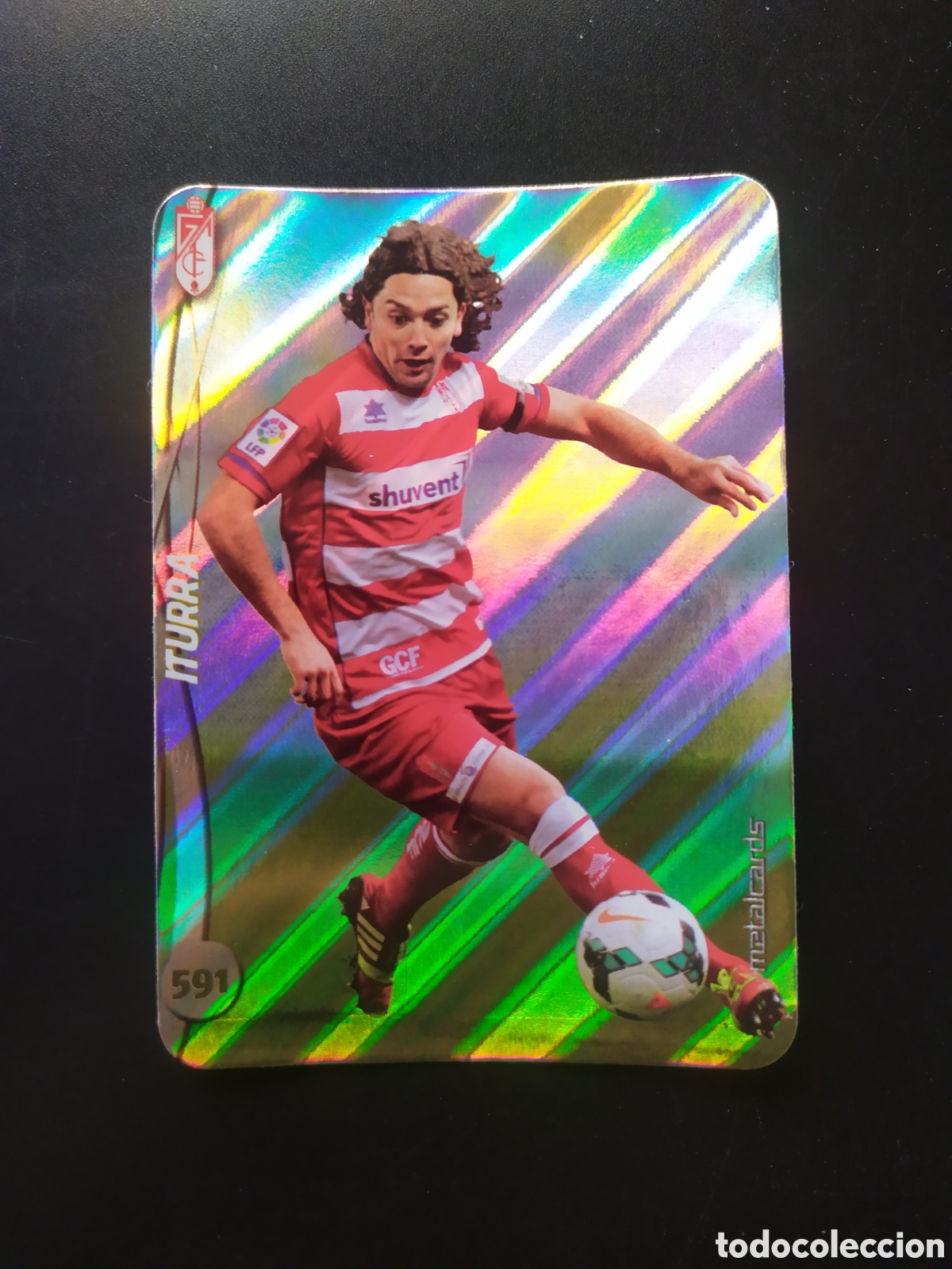 Cromos de F&uacute;tbol: Mundicromo fichas Liga 2014 2015 14 15 Iturra top brillo rayas n&deg; 591 Granada