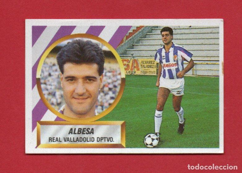 Football Stickers: ESTE 88 89 ALBESA FICHAJE N&ordm; 16 DEL REAL VALLADOLID NUEVO SIN PEGAR ESTE 1988 1989