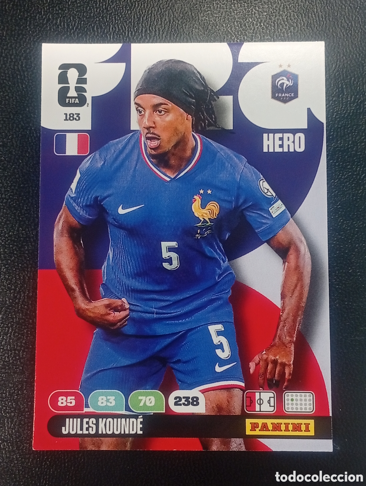 Football Stickers: 183 JULES KOUNDE FRANCIA FRANCE PANINI ADRENALYN MUNDIAL WORLD CUP 2026 CARD TOPPS USA MEX