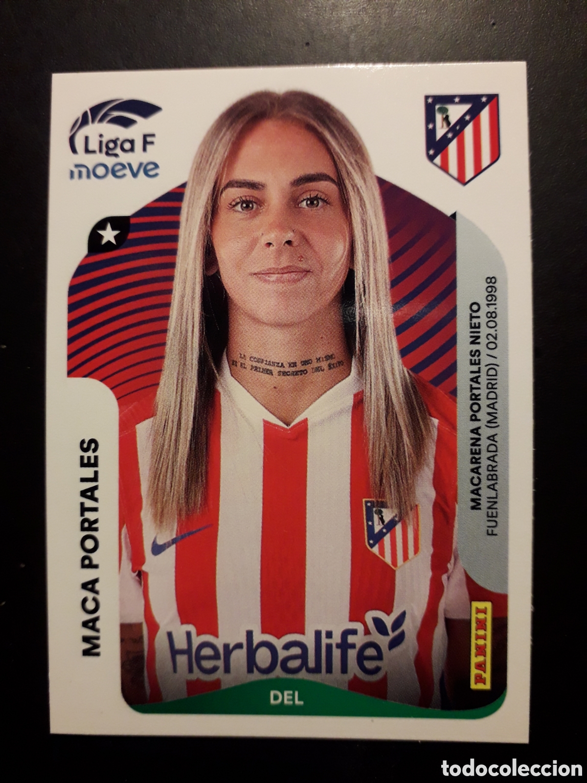 Football Stickers: MACA PORTALES AT MADRID N&deg; 56 LIGA F FEMENINA 2025 2026 25 26 PANINI SIN PEGAR PEDIDO M&Iacute;NIMO 3&euro;