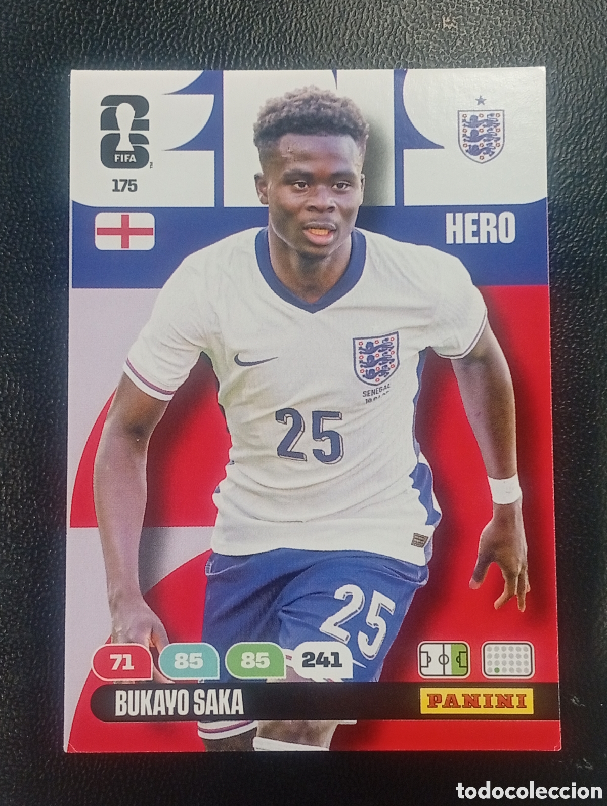 Football Stickers: 175 BUKAYO SAKA ENGLAND INGLATERRA PANINI ADRENALYN MUNDIAL WORLD CUP 2026 CARD TOPPS USA MEX