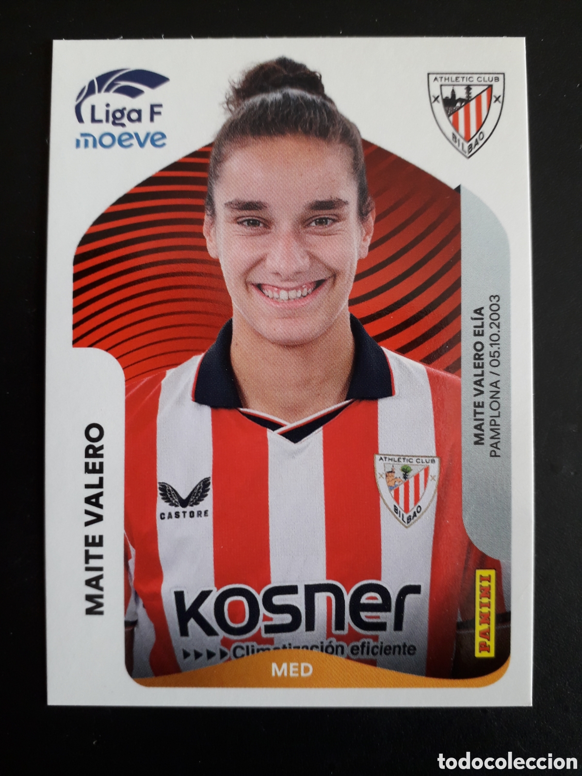 Football Stickers: MAITE VALERO ATHLETIC BILBAO N&deg; 33 LIGA F FEMENINA 2025 2026 25 26 PANINI SIN PEGAR PEDIDO M&Iacute;NIMO 3&euro;