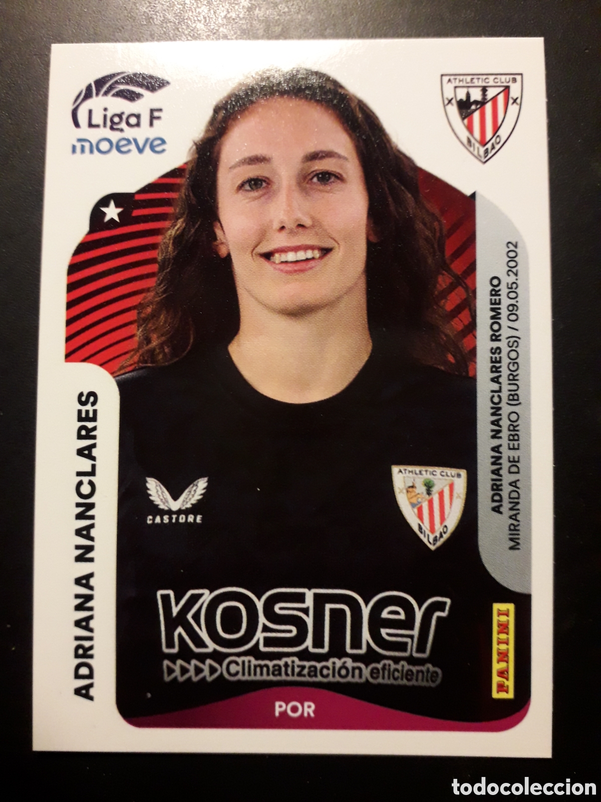 Football Stickers: ADRIANA NANCLARES ATHLETIC BILBAO N&deg; 24 LIGA F FEMENINA 2025 2026 25 26 PANINI PEDIDO M&Iacute;NIMO 3&euro;