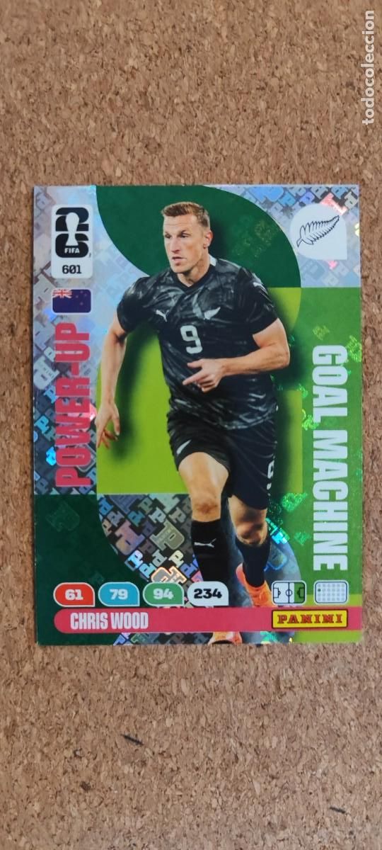 Cromos de F&uacute;tbol: ADRENALYN XL FIFA WORLD CUP 2026 CARD POWER-UP CHRIS WOOD NUEVA ZELANDA # 601 PANINI