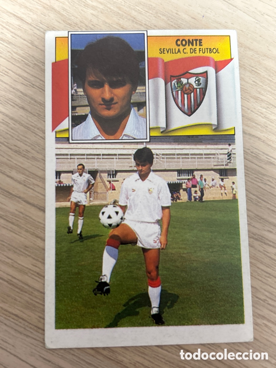 Cromos de F&uacute;tbol: CONTE SEVILLA ESTE 1990 1991 90 91 NUNCA PEGADO SIN PEGAR