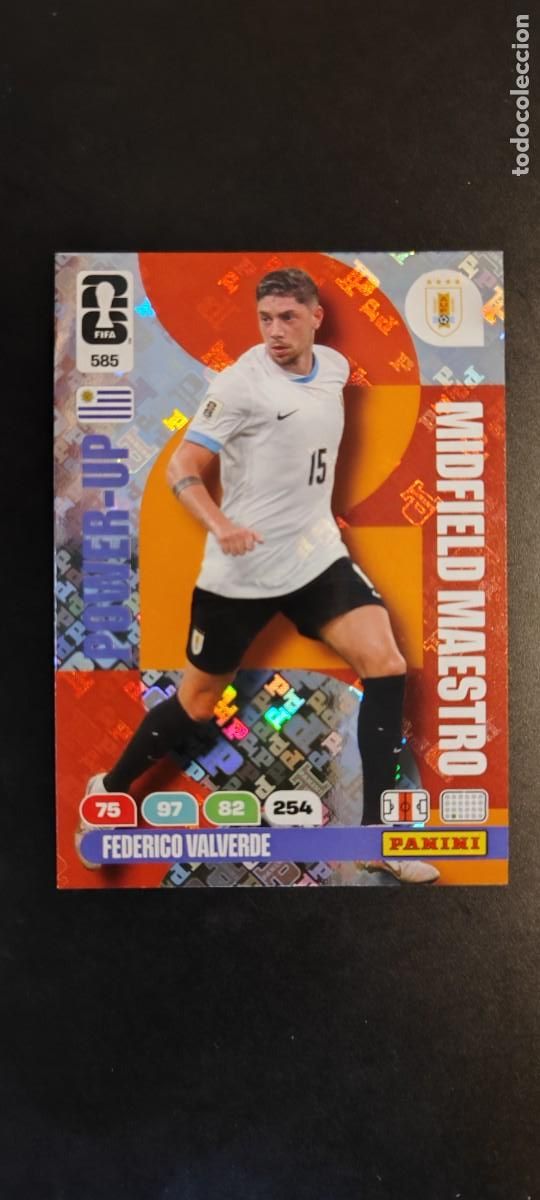 Cromos de F&uacute;tbol: ADRENALYN XL FIFA WORLD CUP 2026 CARD POWER-UP VALVERDE URUGUAY # 585 PANINI
