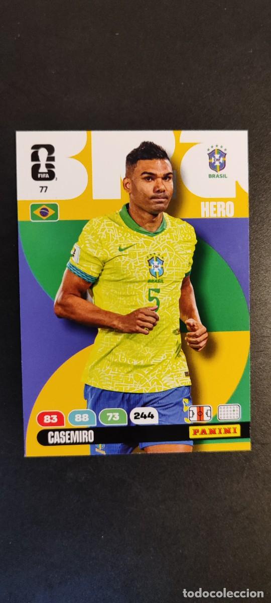 Cromos de F&uacute;tbol: ADRENALYN XL FIFA WORLD CUP 2026 CARD CASEMIRO BRASIL # 7 PANINI