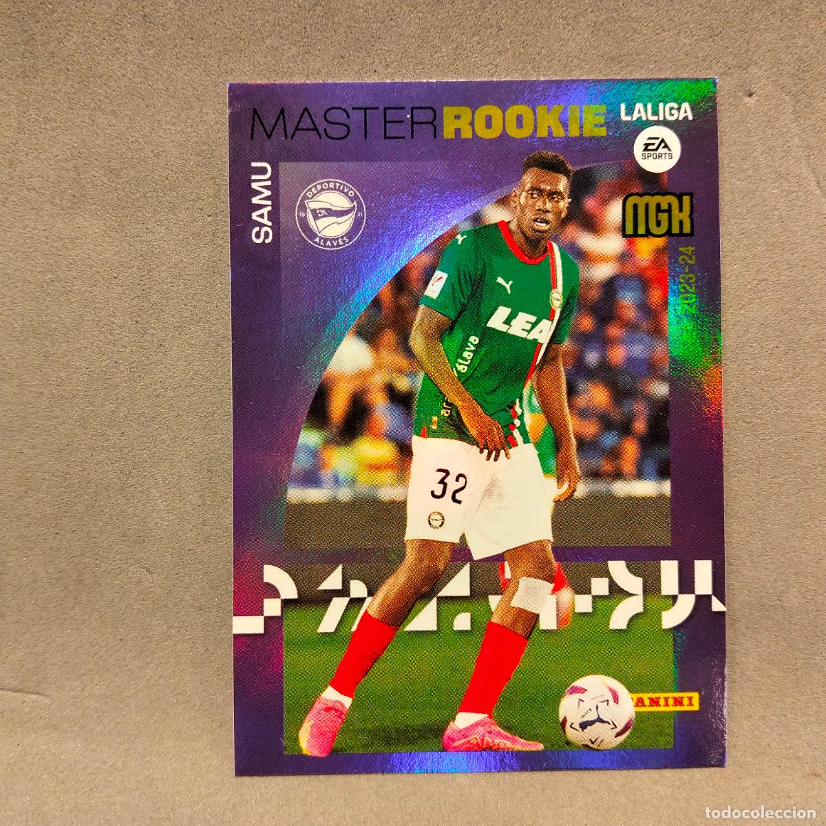 Cromos de F&uacute;tbol: Samu (Samuel) Omorodion Aghehowa, Deportivo Alav&eacute;s, Master Rookie, MegaCracks, MGK 2023-24