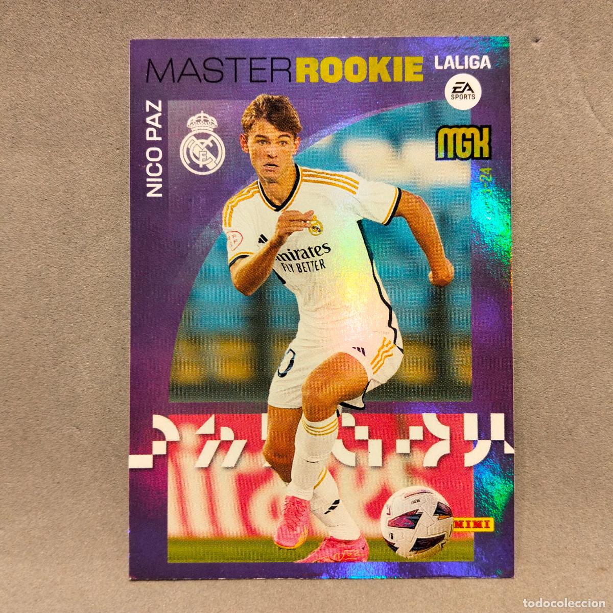 Cromos de F&uacute;tbol: Nico (Nicol&aacute;s) Paz Mart&iacute;nez, Real Madrid, Master Rookie, MegaCracks, MGK 2023-24