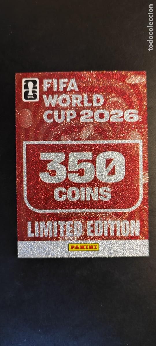 Cromos de F&uacute;tbol: ADRENALYN XL FIFA WORLD CUP 2026 CARD LIMITED EDITION 350 COINS # PANINI
