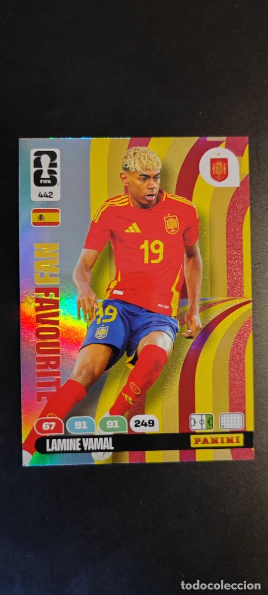 Cromos de F&uacute;tbol: ADRENALYN XL FIFA WORLD CUP 2026 CARD FAN FAVOURITE LAMINE YAMAL ESPA&Ntilde;A # 442 PANINI