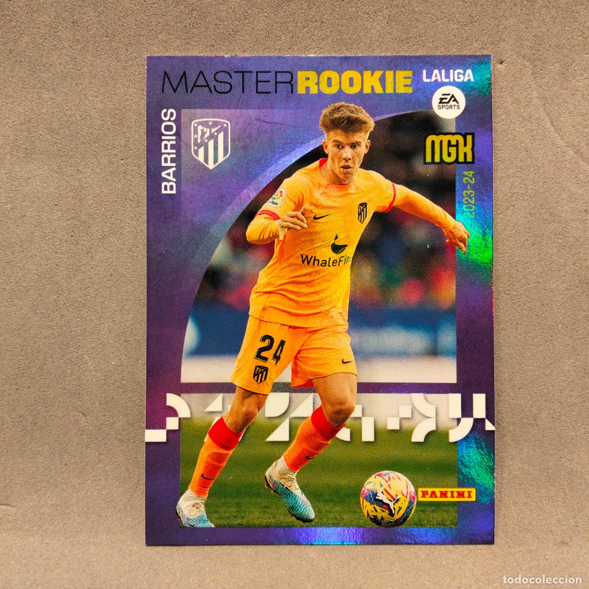 Cromos de F&uacute;tbol: Pablo Barrios Rivas, Atl&eacute;tico de Madrid, Master Rookie, MegaCracks, MGK 2023-24