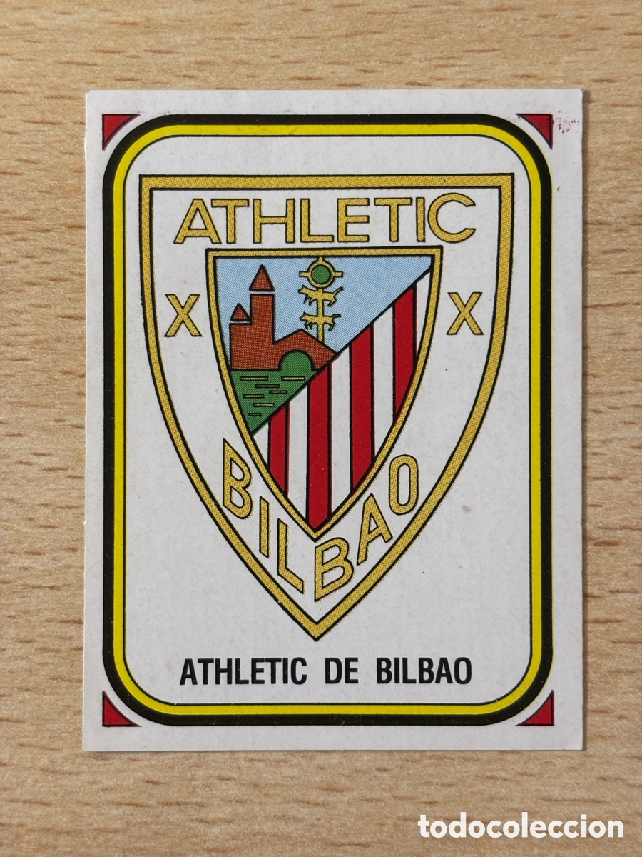 Cromos de F&uacute;tbol: # 1 Escudo Athletic Club de Bilbao Futbol 84 Panini sin pegar