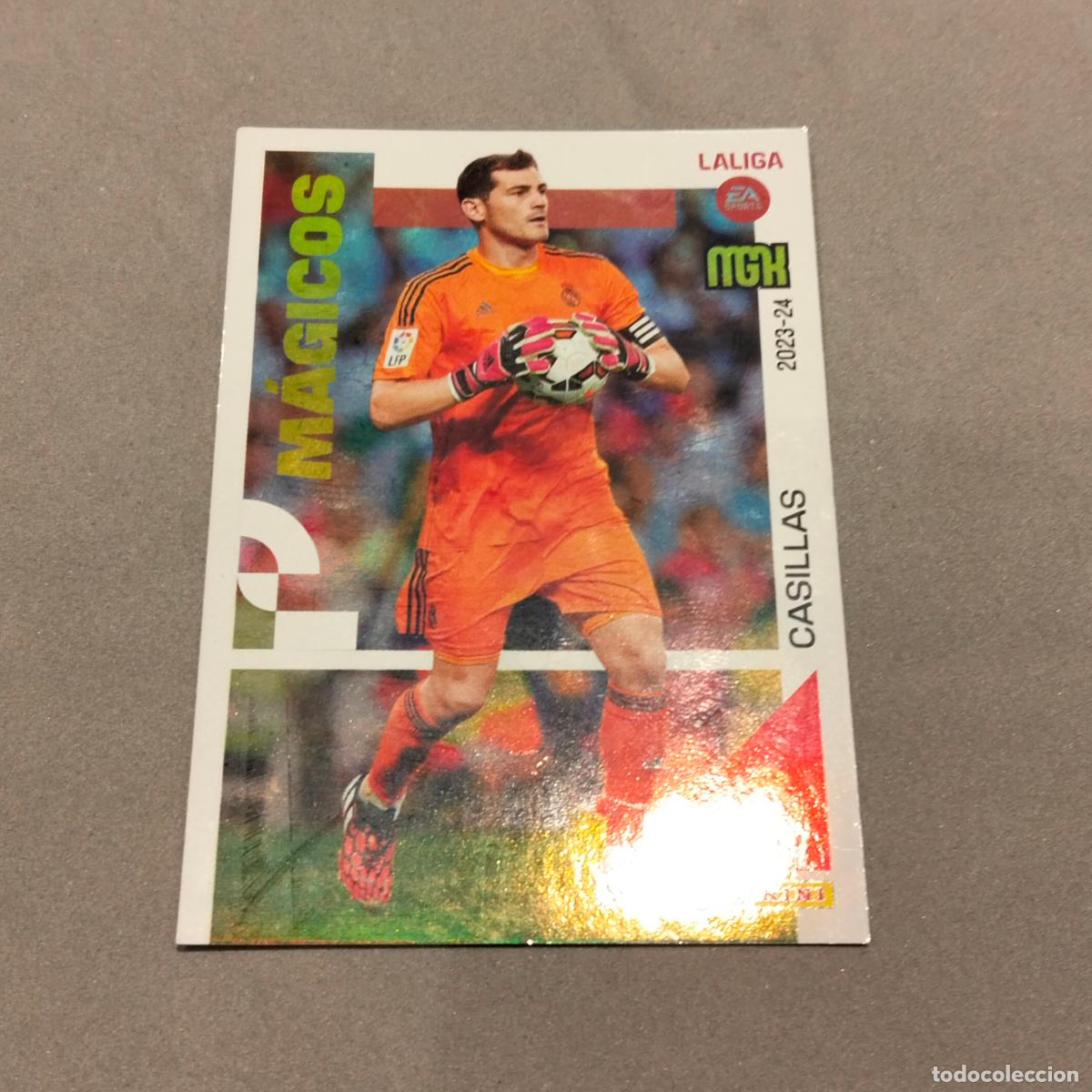Cromos de F&uacute;tbol: Iker Casillas Fern&aacute;ndez, Real Madrid CF, M&aacute;gicos, MegaCracks, MGK 2023-24