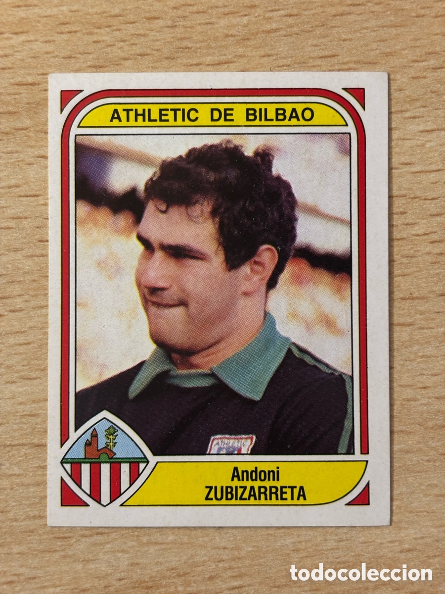 Cromos de F&uacute;tbol: # 2 Zubizarreta Athletic Club de Bilbao Futbol 84 Panini sin pegar