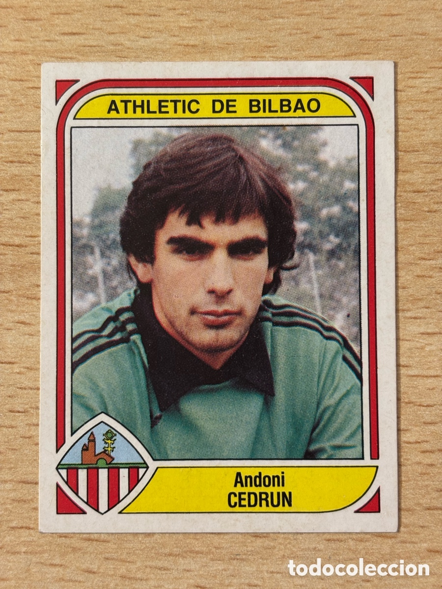 Cromos de F&uacute;tbol: # 3 Cedrun Athletic Club de Bilbao Futbol 84 Panini sin pegar
