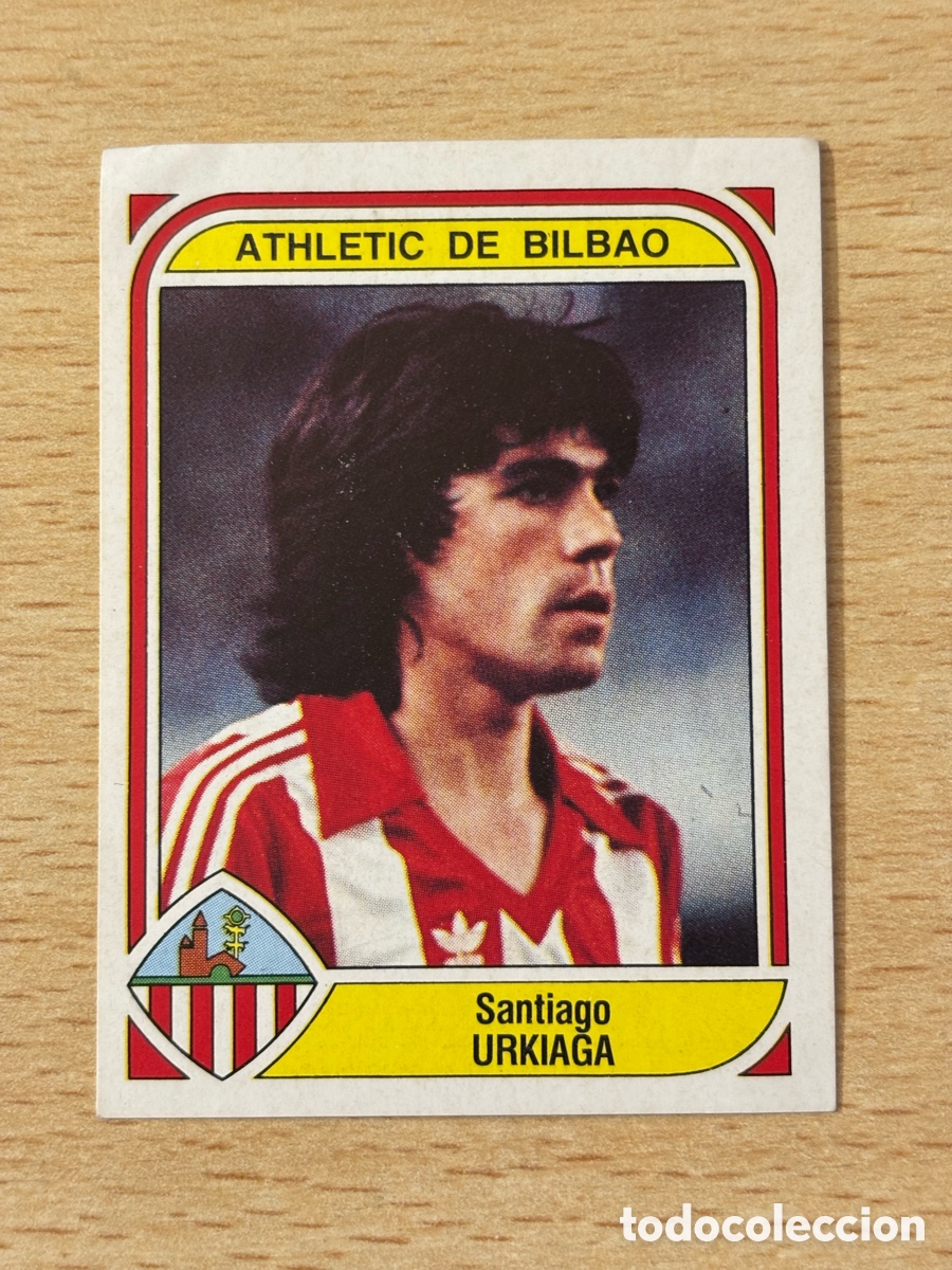Cromos de F&uacute;tbol: # 6 Urkiaga Athletic Club de Bilbao Futbol 84 Panini sin pegar