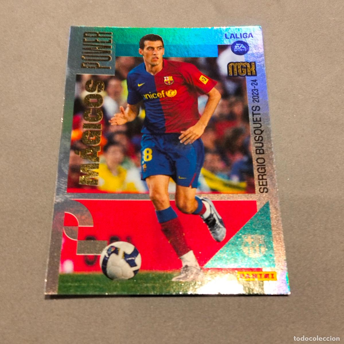 Cromos de F&uacute;tbol: Sergio Busquets Burgos, F&uacute;tbol Club Barcelona, M&aacute;gicos Power, MegaCracks, MGK 2023-24