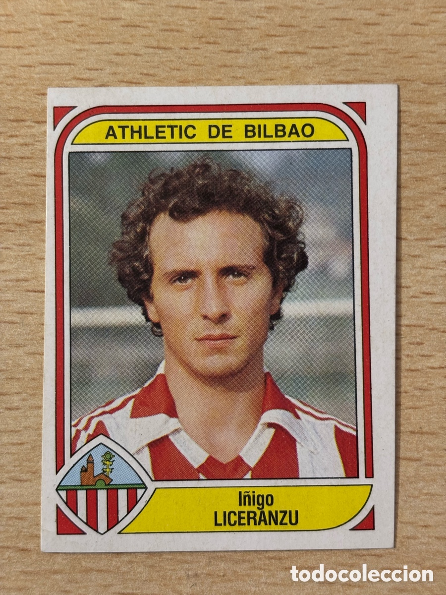 Cromos de F&uacute;tbol: # 8 Liceranzu Athletic Club de Bilbao Futbol 84 Panini sin pegar