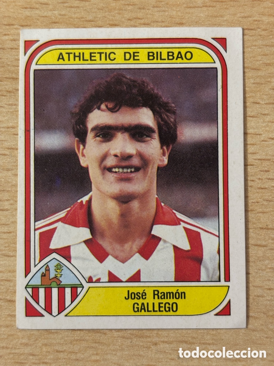 Cromos de F&uacute;tbol: # 13 Gallego Athletic Club de Bilbao Futbol 84 Panini sin pegar