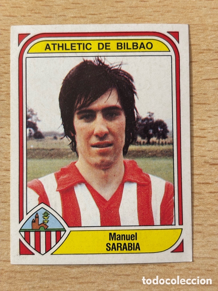 Cromos de F&uacute;tbol: # 16 Sarabia Athletic Club de Bilbao Futbol 84 Panini sin pegar