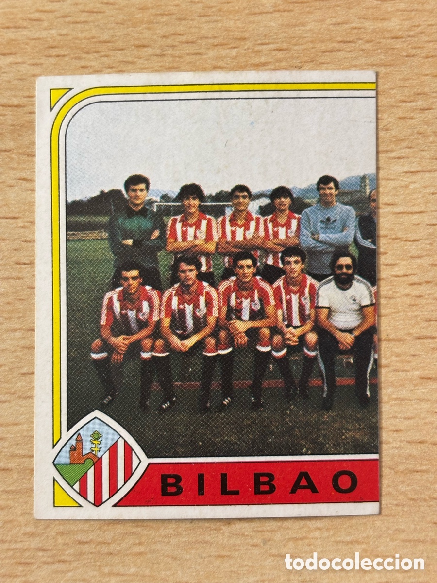 Cromos de F&uacute;tbol: # 335 Alineaci&oacute;n Bilbao Athletic Futbol 84 Panini sin pegar