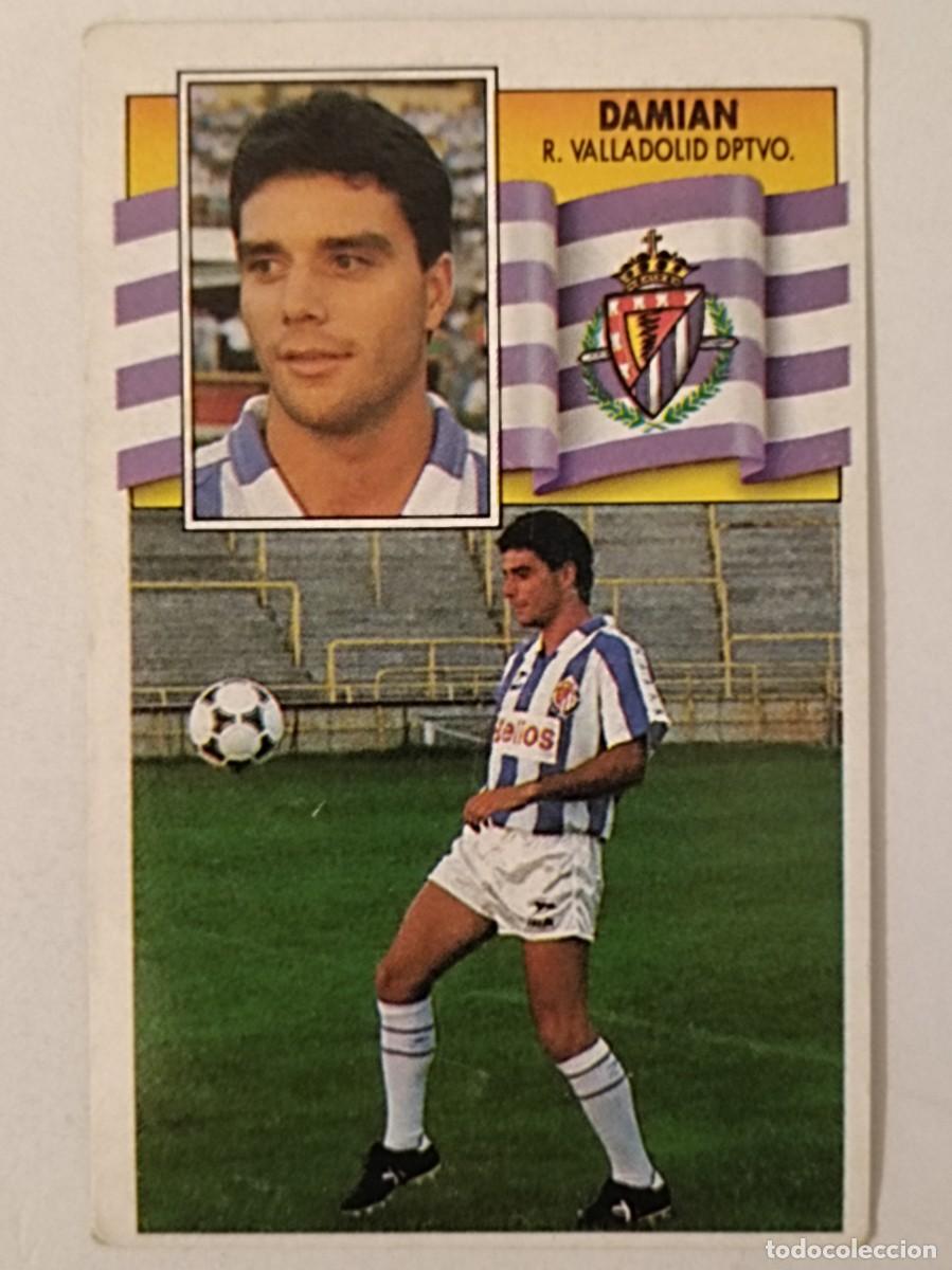 Cromos de F&uacute;tbol: DAMIAN REAL VALLADOLID LIGA 90/91 ESTE