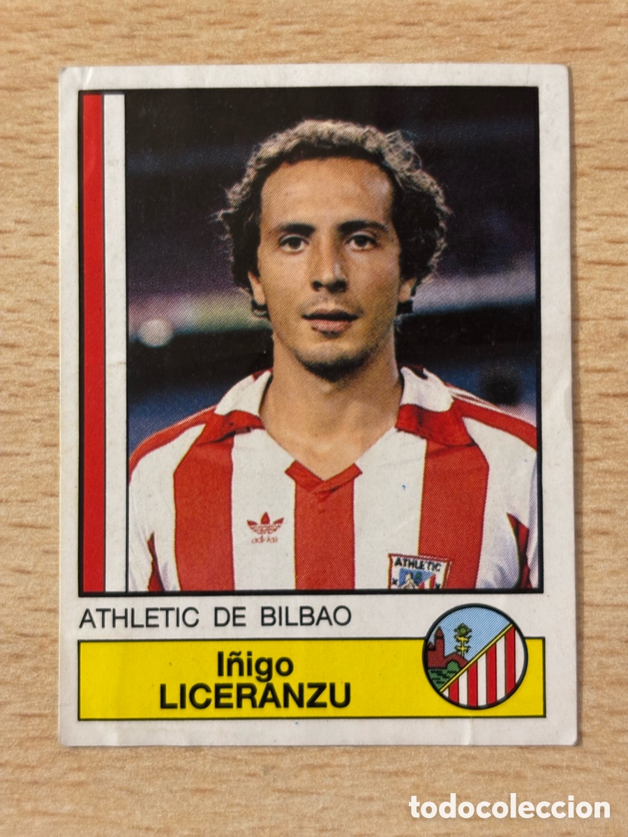 Cromos de F&uacute;tbol: # 6 Liceranzu Athletic Club de Bilbao Futbol 87 Panini sin pegar