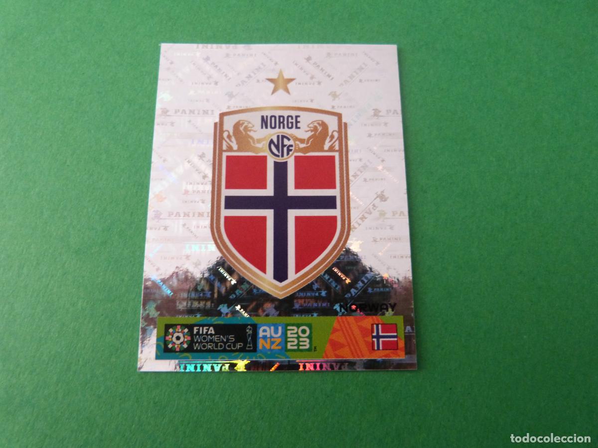 Cromos de F&uacute;tbol: CROMO FUTBOL ESCUDO NORUEGA SIN PEGAR N&ordm; 22 MUNDIAL FEMENINO AUSTRALIA NUEVA ZELANDA 2023 PANINI